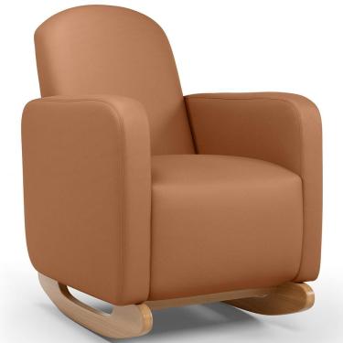 Imagem de Poltrona De Amamentação Com Balanço Orgânica Saori W01 Courissimo Mocca - Lyam Decor