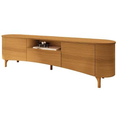 Imagem de Rack Para Sala De Estar Tv 80 Pol Orgânico 201cm Martina B01 Cinamomo - Lyam Decor