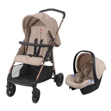 Imagem de Carrinho De Bebê Com Bebê Conforto Burigotto Travel System Lui E Materna Mon Amour