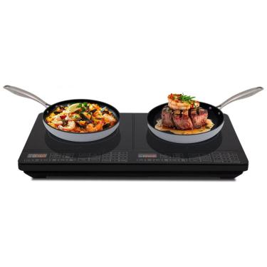 Imagem de Cooktop de Indução Portátil Nuwave Double, 900-1800W, 37,8ºC a 301,67ºC, Bobina de Aque...