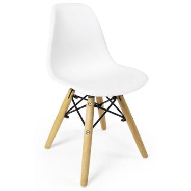 Imagem de Cadeira Infantil Charles Eames Eiffel Kids Pés De Madeira - Vestcasa, 