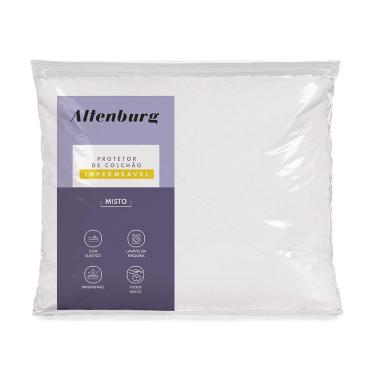 Imagem de Protetor De Colchão Casal Com Elástico Altenburg Impermeável Misto Branco