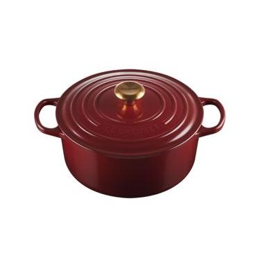 Imagem de PANELA REDONDA LE CREUSET SIGNATURE 26CM EM FERRO FUNDIDO ESMALTADO VERMELHO RHÔNE