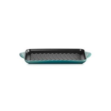 Imagem de GRELHA RASA LE CREUSET TRADITION 32CM RETANGULAR EM FERRO FUNDIDO BLEU RIVIERA 20202320...