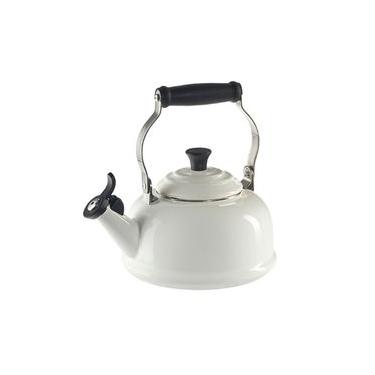 Imagem de CHALEIRA LE CREUSET TRADICIONAL 1,6L COM APITO EM AÇO ESMALTADO BRANCO 40104020100000