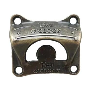 Imagem de Abridor De Garrafas Retrô De Parede Beer O'Clock Para Churrasco, Decor