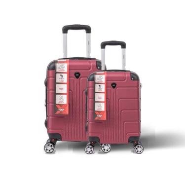 Imagem de Kit Malas Viagem Bordo Média Leves Abs Reforçadas Rodas 360 - Tripx, V