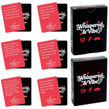 Imagem de Jogo de cartas para casais Whispered & Vibe Romantic 50 Cards