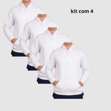 Imagem de Kit 4 Moletons Unisex Com Capuz Estilo Urbano Confortável - Lucam, Bra