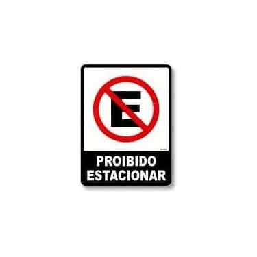 Imagem de Placa Sinalização "Proibido Estacionar" - Acesso
