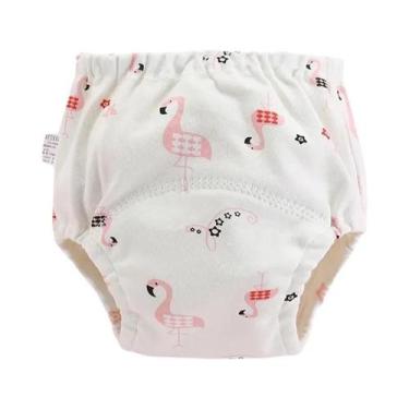 Imagem de Calças De Treinamento De Algodão Para Bebês, Fraldas De Pano Reutilizá