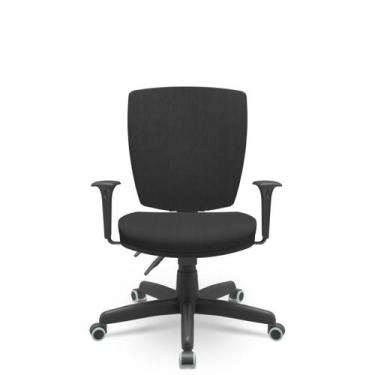 Imagem de Cadeira Escritório Altrix Plaxmetal Espaldar Alto Back Preto