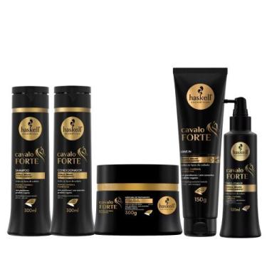 Imagem de Kit Haskell Cavalo Forte Completo Shampoo 300ml + Condicionador 300ml 
