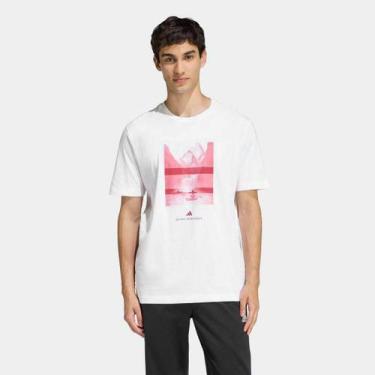 Imagem de Camiseta Adidas Out Kayak T Masculina, Branco, G