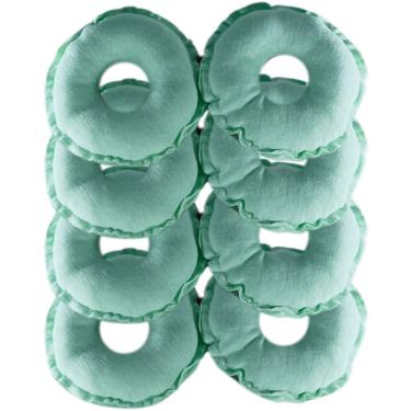 Imagem de Kit Rosquinha de Amamentação Protetor 100% Algodão Hipoalergênico Reutilizável Verde co...