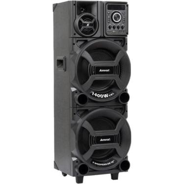 Imagem de Caixa de Som Amvox Titan ACA1402 1400W Bluetooth Black, Preto