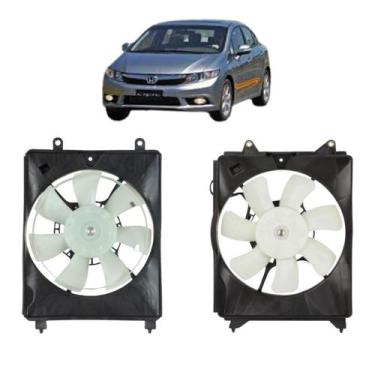 Imagem de Ventoinha Completa Radiador E Condensador Honda Civic 2012 - velox  mu