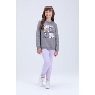 Imagem de Conjunto Infantil Feminino de Inverno Moletom Gatinho Swetie-Feminino