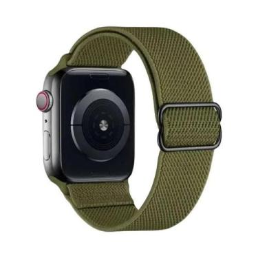 Imagem de Pulseira De Nylon Elástica Ajustável Para Apple Watch 38mm 40mm 41mm 4