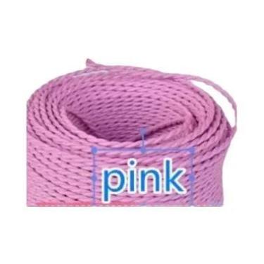 Imagem de Cabo De Tecido Trançado Vintage 2 Fios 0.75mm Fio Elétrico De Cobre 5m