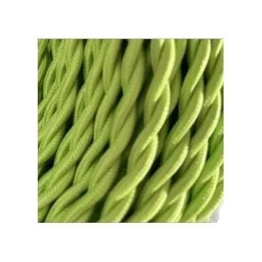 Imagem de Cabo De Tecido Trançado Vintage 2 Fios 0.75mm Fio Elétrico De Cobre 5m