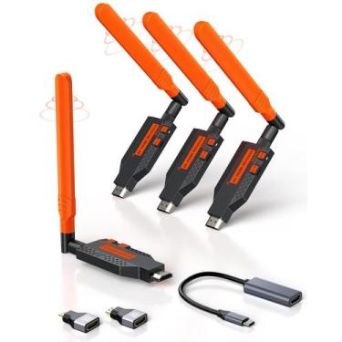 Imagem de Transmisor HDMI inalámbrico Coolpie con 3 receptores y alcance de 100m