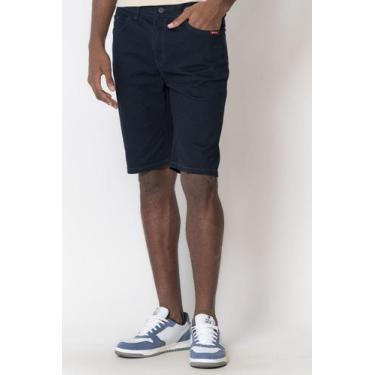 Imagem de Bermuda Sarja Básica Masculina Polo Wear Azul Escuro, Azul, 38