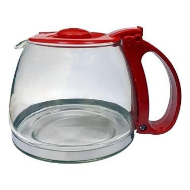 Imagem de Jarra Para Cafeteira Cadence Urban Pop Caf 310 Vermelha Vidro Reforçad