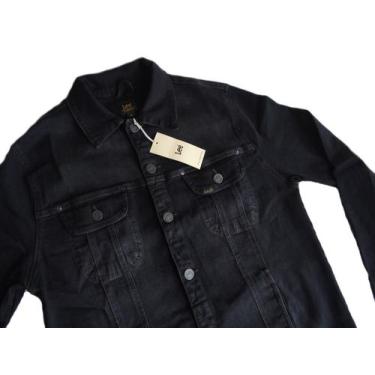 Imagem de Jaqueta Lee Jeans Masculina Preta Com Elastano 1713, M