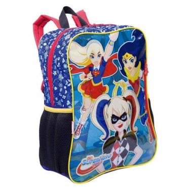 Imagem de Mochila Grande Super Hero Girls 19m Original Sestini Azul