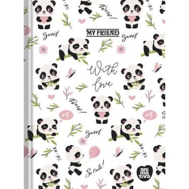 Imagem de Agenda Permanente Pandinha My Friend Costurada 64 Folhas 3 Dias Por Pá