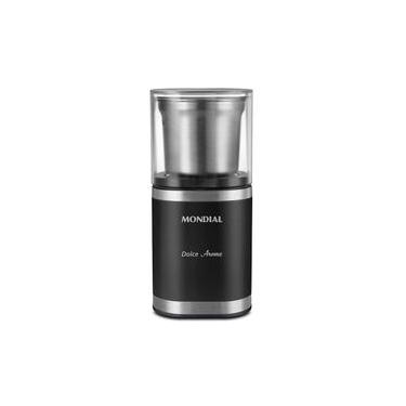 Imagem de Moedor de Café Elétrico Dolce Arome MCF-01-BI Preto Inox 180W 110V Mondial