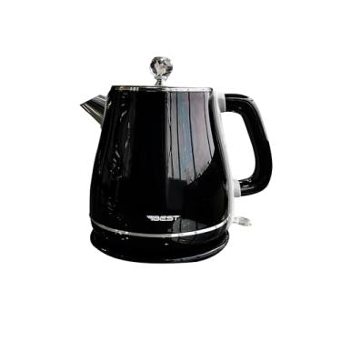 Imagem de BEST Chaleira Elétrica com Duplo Revestimento, 1.8L, Preto, Aço Inoxidável, 220V, Tampa Removível, 1500W