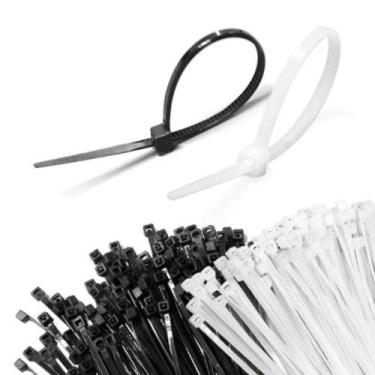 Imagem de 100 Abraçadeiras de Nylon 3,5x150mm Preta - WM Fasteners, Preto, 3.5x1