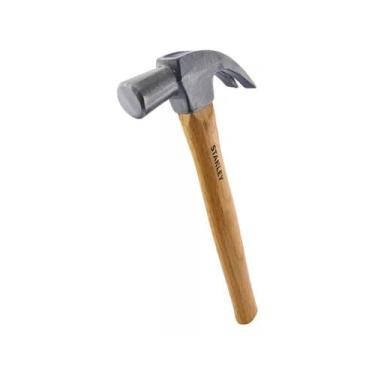 Imagem de Martelo Cabo de Madeira 450g 27mm Stanley Stht51370840 
