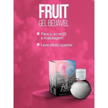 Imagem de Gel beijável para oral esquenta fruit sexy algodão doce 40ml - intt co