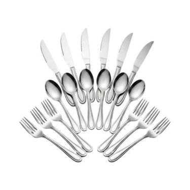 Imagem de Conjunto 54 Talheres com Garfos Facas e Colheres Inox Polido - Lehavi
