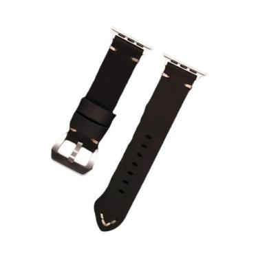 Imagem de Pulseira De Couro Vintage Crazy Horse Para Apple Watch 38-49mm, Faixa 