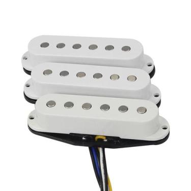 Imagem de Captadores De Guitarra Elétrica Vintage Alnico 5 ST FLEOR 3PCS Flat To