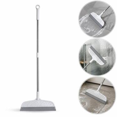 Imagem de Rodo magico silicone flexivel mop cabo inox longo vassoura limpa vidro