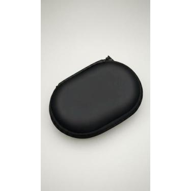 Imagem de Case Oval para Fones de Ouvido 10cm Couro PU Preto - Congratulations S