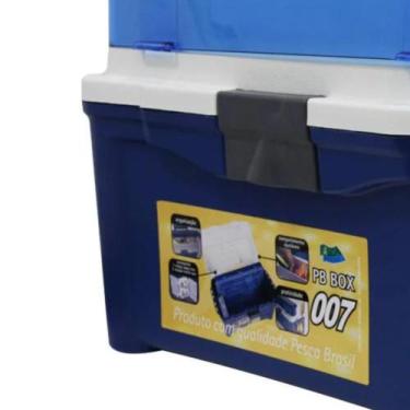 Imagem de Maleta de Pesca Caixa Organizadora PB Box 007 Azul - Pesca Brasil