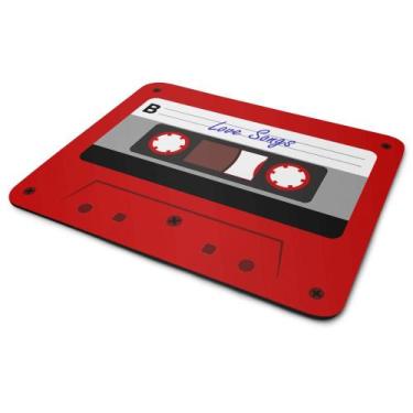 Imagem de Mouse Pad Geek - Fita cassete K7 retrô vintage Love Songs - JPS INFO