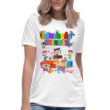 Imagem de Camiseta feminina educação infantil inclusão social camisa