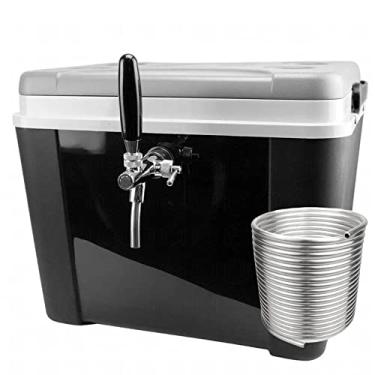 Imagem de Chopeira A Gelo 34L com Torneira Italiana Cromada, Serpentina 10m e Destrave para Barril 5L Preto