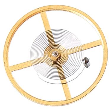 Imagem de Relógio de roda de equilíbrio, acabamento requintado Assista a peça de reparo de roda de equilíbrio resista à oxidação para reparo de relógios para relojoeiros