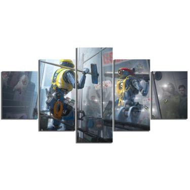 Imagem de Quadro Decorativos Jogos Walpaper com 5 peças 130x65 m13