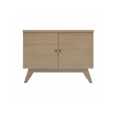 Imagem de Aparador Balcão Retrô 02 Portas Carvalho 120cm