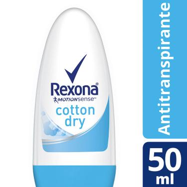 Imagem de Rexona Cotton Dry Desodorante Roll-On Sem Álcool com 50ml 50ml