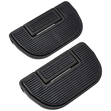 Imagem de Kuryakyn Componente de controle de pé de motocicleta 4357: tábuas dobráveis caneladas para pisos de motorista ou passageiro, preto enrugado, 1 par